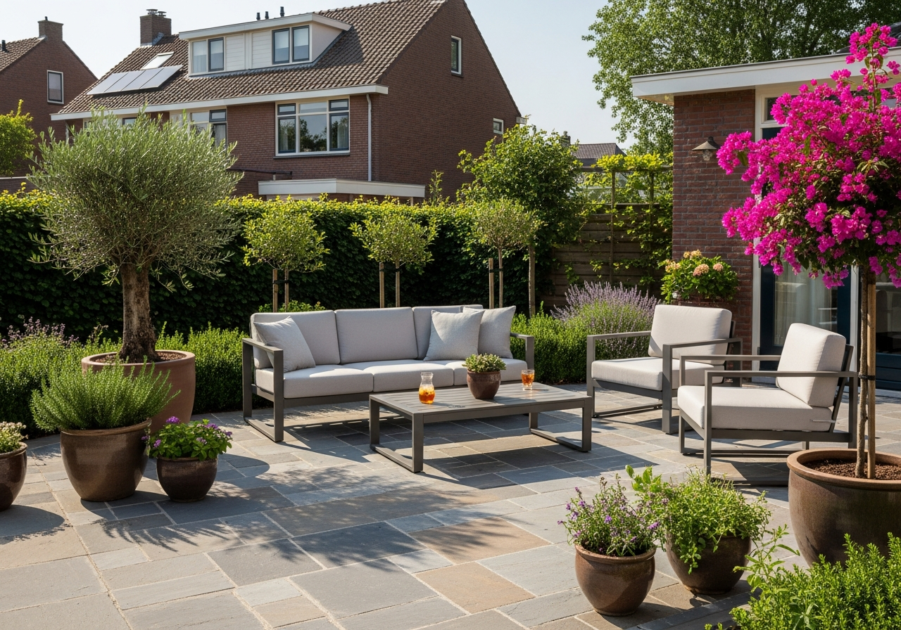 Groene tuin oplevering